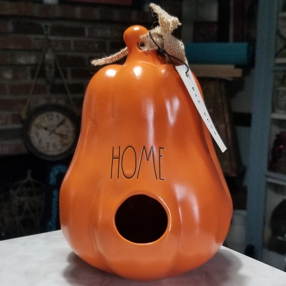 Rae Dunn Home pumpkin birdhouse